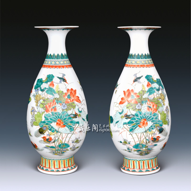 陳淑娟《荷塘清趣》對瓶